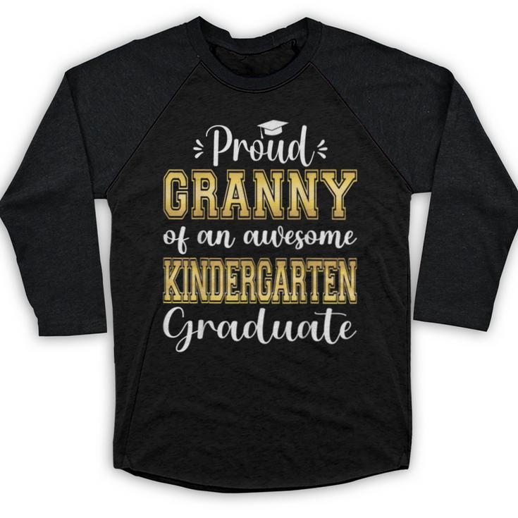 Proud Granny Of Kindergarten Graduate 2024 Graduation Granny Baseball Raglan Shirt