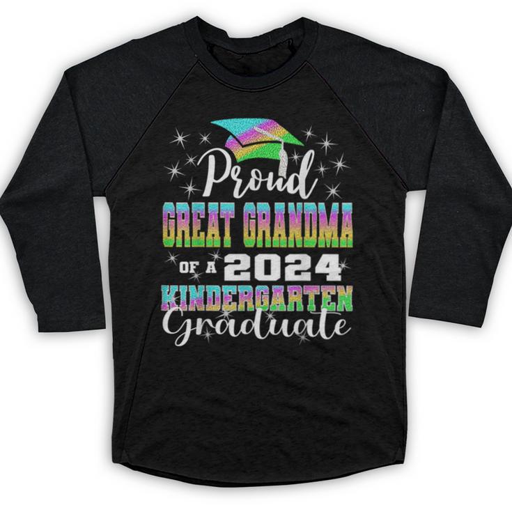 Proud Great Grandma Of Kindergarten Graduate 2024 Graduation Baseball Raglan Shirt