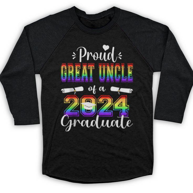 Proud Great Uncle Of 2024 Graduate Class 2024 Graduation Baseball Raglan Shirt