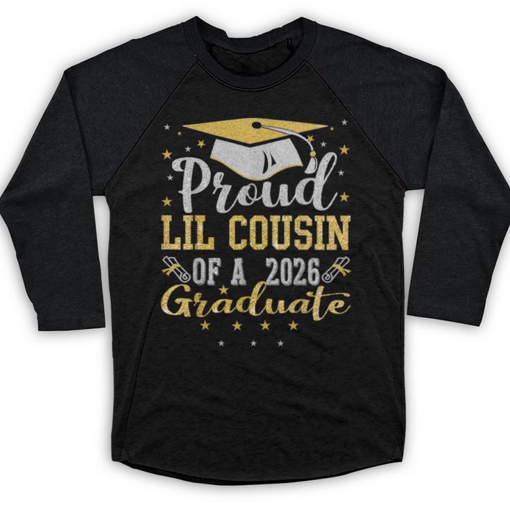 Proud Lil Cousin Of a 2026 Graduate Class Senior Graduation Baseball Raglan Shirt