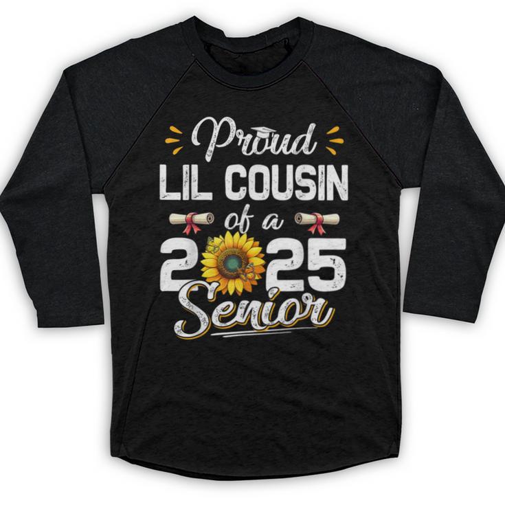 Proud Lil Cousin Of A Class Of 2025 Senior Graduation 2025 Baseball Raglan Shirt