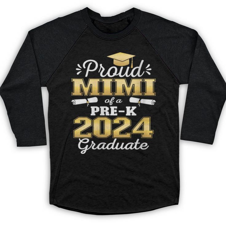 Proud Mimi Of Pre K School Graduate 2024 Graduation Mimi Baseball Raglan Shirt