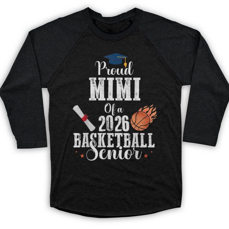 Proud MIMI Of 2026 Basketball Senior Class Graduation Baseball Raglan Shirt
