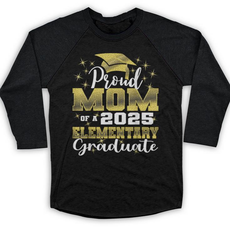 Proud Mom Of 5th Grade Graduate 2025 Elementary Graduation Baseball Raglan Shirt