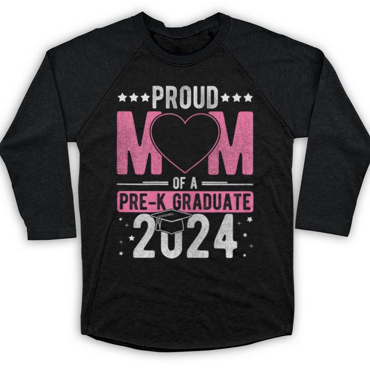 PROUD MUM OF A Pre-K GRAD 2024 Pre-K Graduation 2024 Mom Baseball Raglan Shirt