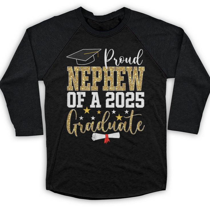Proud Nephew Of A 2025 Graduate Nephew Graduation 2025 Baseball Raglan Shirt