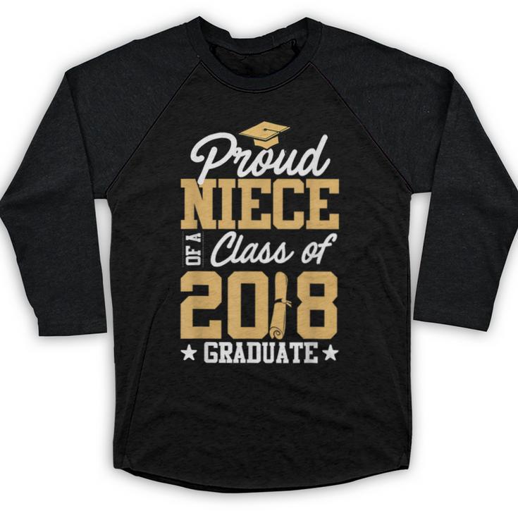 Proud Niece Graduation Shirts For Family 2018 Baseball Raglan Shirt