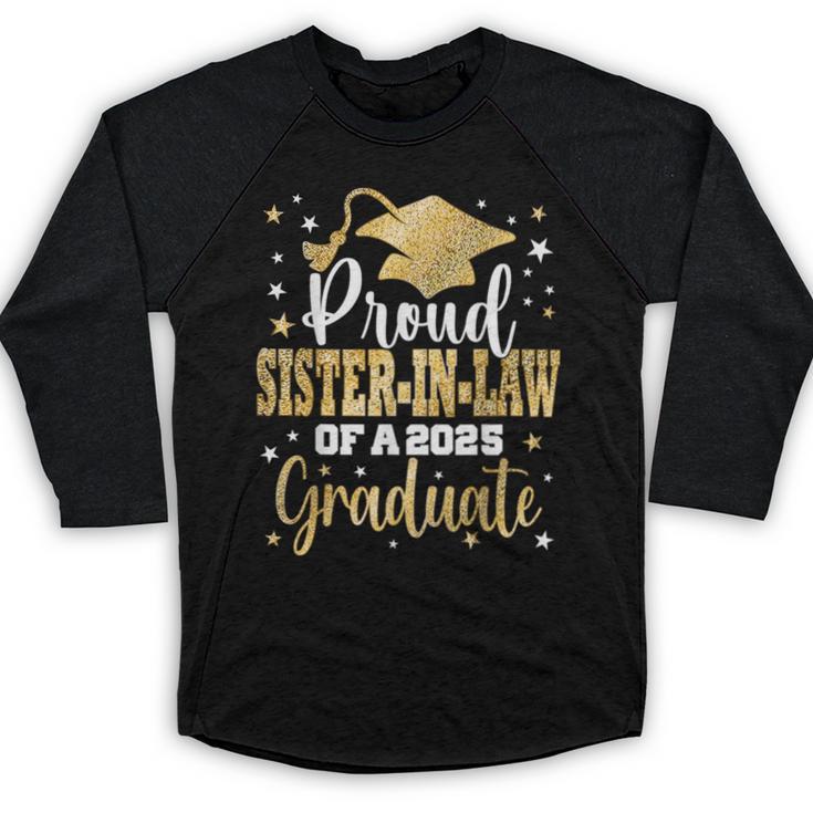 Proud Sister-In-Law Of Class 2025 Graduate Senior Graduation Baseball Raglan Shirt