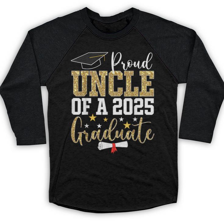 Proud Uncle Of A 2025 Graduate Uncle Graduation 2025 Baseball Raglan Shirt