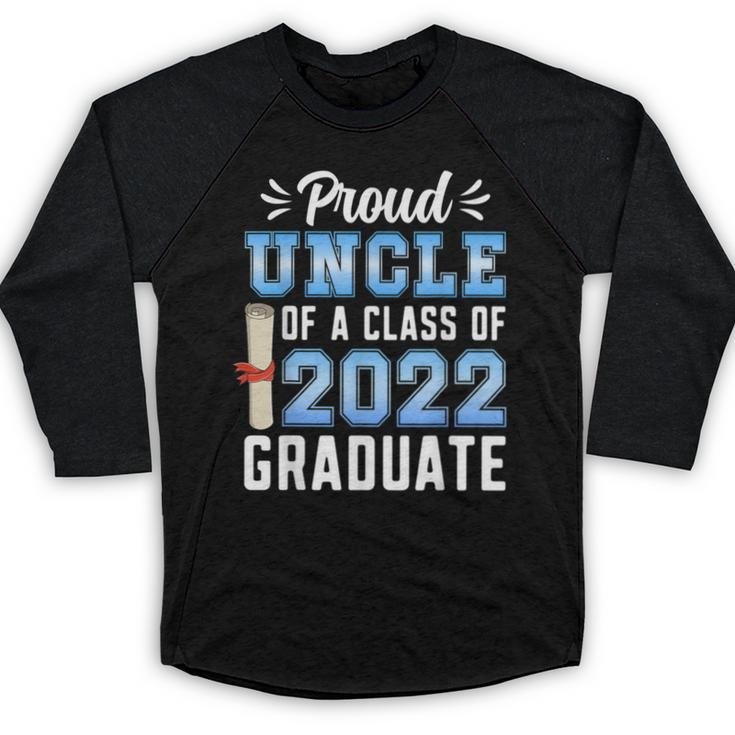 Proud Uncle Of A Class Of 2022 Graduate 22 Senior Graduation Baseball Raglan Shirt