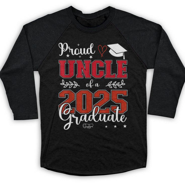 Proud Uncle Of a Class Of 2025 Graduate For Graduation Baseball Raglan Shirt