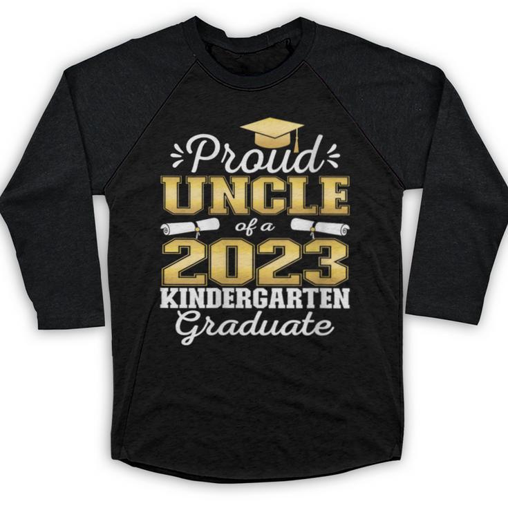 Proud Uncle Of Kindergarten Graduate 2023 Graduation Uncle Baseball Raglan Shirt