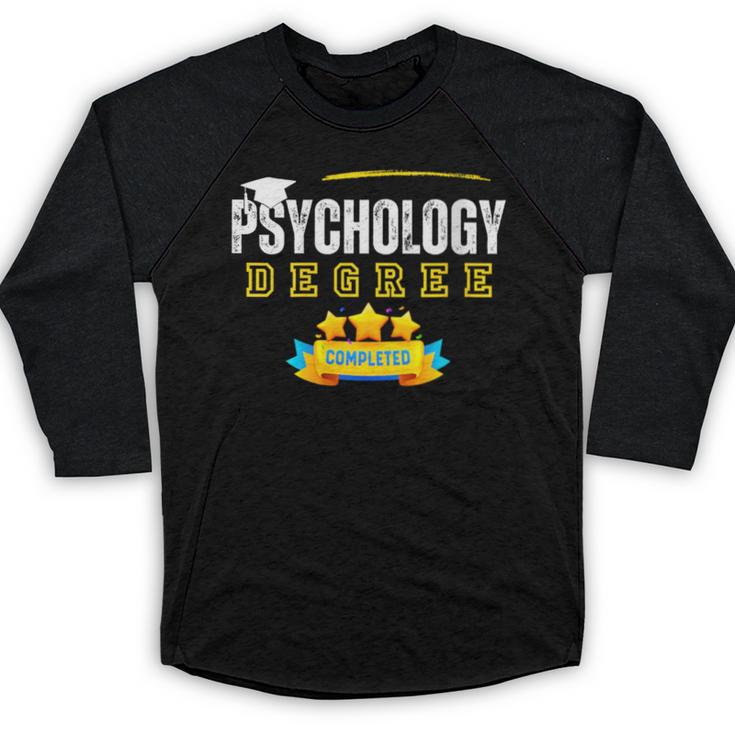 Psychology Degree Graduation Senior Celebration Grad Party Baseball Raglan Shirt