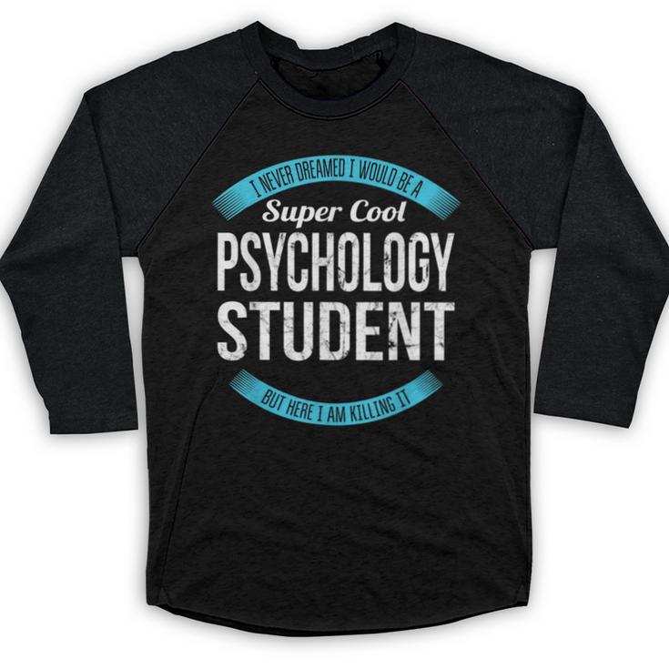 Psychology Student Tshirt Graduation Baseball Raglan Shirt