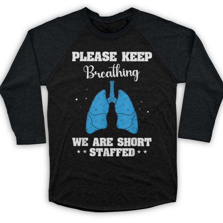 Respiratory Therapist Appreciation RT School Graduation Baseball Raglan Shirt
