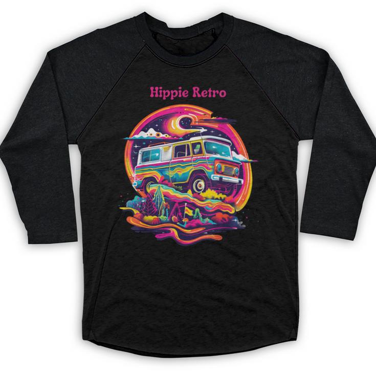 Retro Graphic Print With a Touch Of Nostalgia Baseball Raglan Shirt