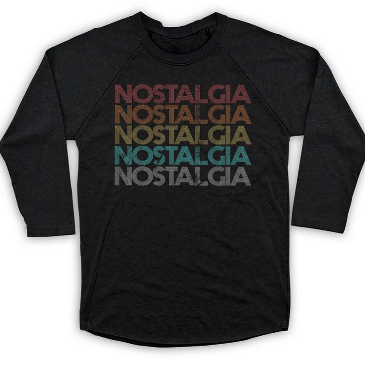 Retro Vintage Nostalgia Baseball Raglan Shirt