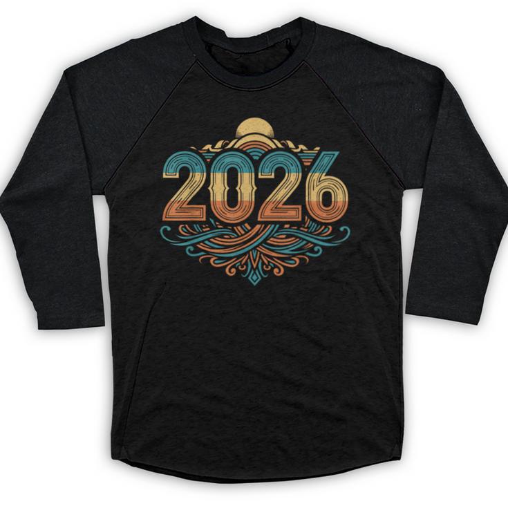 Retro Vintage Style 2026 Nostalgia Sunset Family Reunion Baseball Raglan Shirt