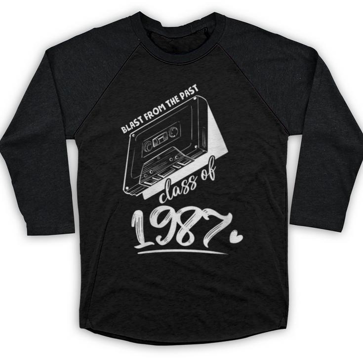 Reunion Class Of 1987 School Graduation Blast From The Past Baseball Raglan Shirt