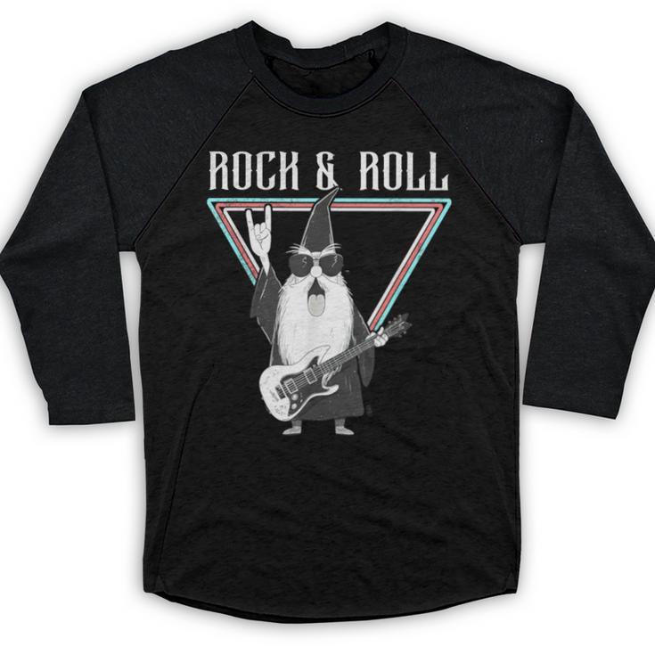 Rock & Roll Wizard Music Nostalgia Baseball Raglan Shirt