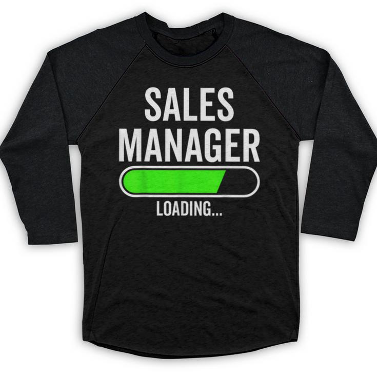 Sales Manager Loading Graduation Graduate New Job Baseball Raglan Shirt