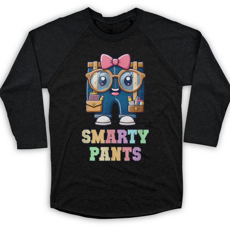 Sarcastic Little MISS SMARTY PANTS Graduation Alumni Game On Baseball Raglan Shirt