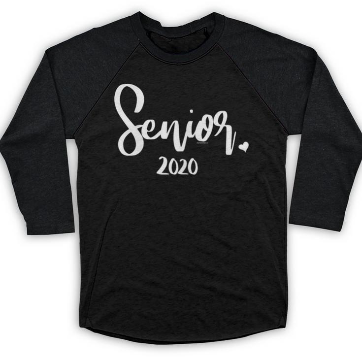 Senior 2020 Class Of 2020 Graduation Women Her Girl Baseball Raglan Shirt