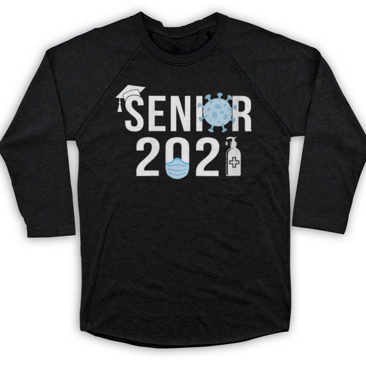 Senior 2021 Grad Shirt 2021 Graduation Baseball Raglan Shirt