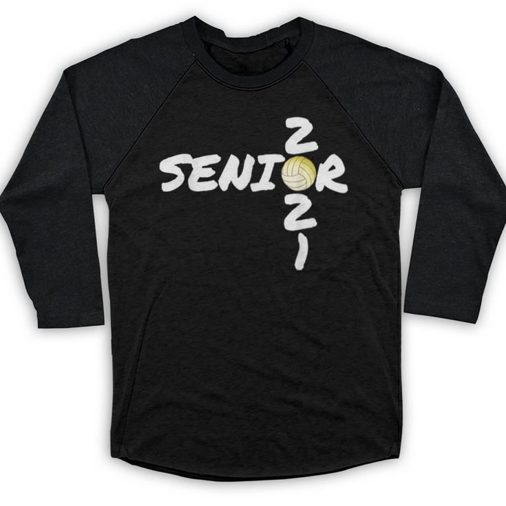Senior 2021 Volleyball Graduation Shirt Baseball Raglan Shirt