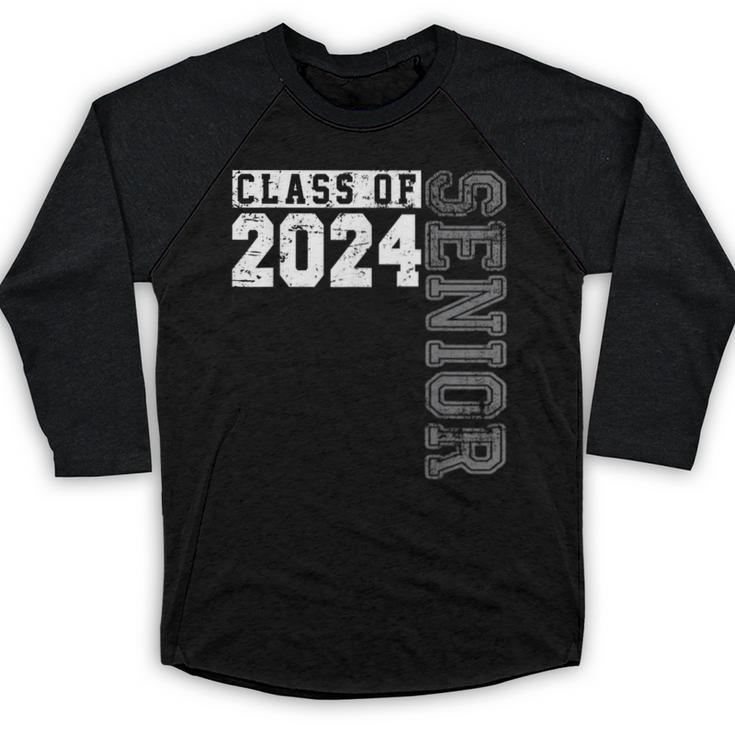 Senior 2024 Class Of 2024 Seniors Graduation 2024 Senior 24 Baseball Raglan Shirt