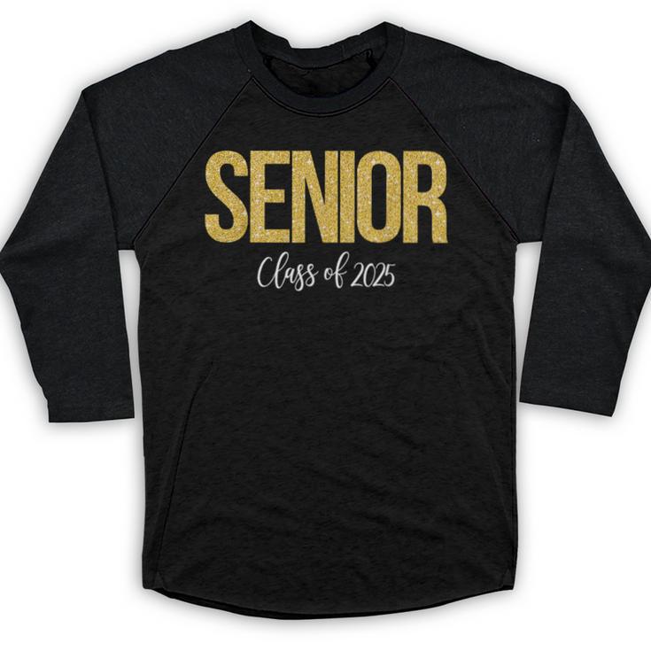 Senior 2025 Graduation Class Of 2025 Senior Men Women Baseball Raglan Shirt