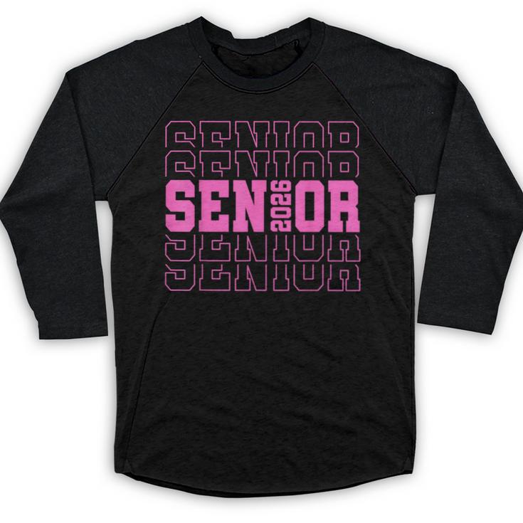 Senior 2026 Class Of 2026 Boys Girls Matching Graduation Baseball Raglan Shirt