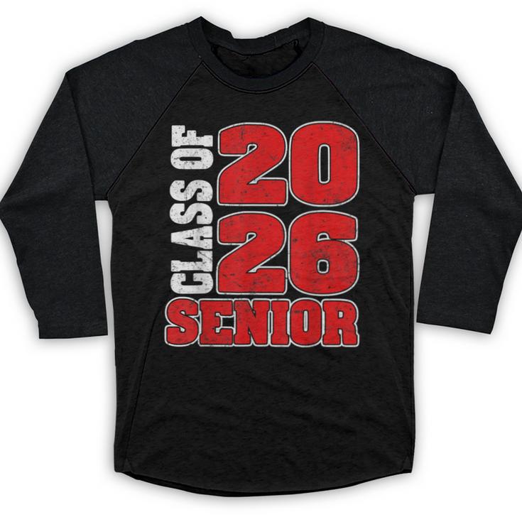 Senior 2026 Class Of 2026 Graduation Baseball Raglan Shirt