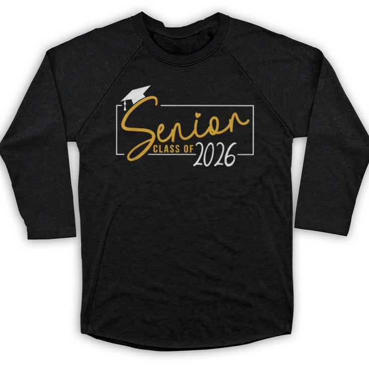 Senior 2026 Class Of 2026 Seniors Graduation School Senior Baseball Raglan Shirt