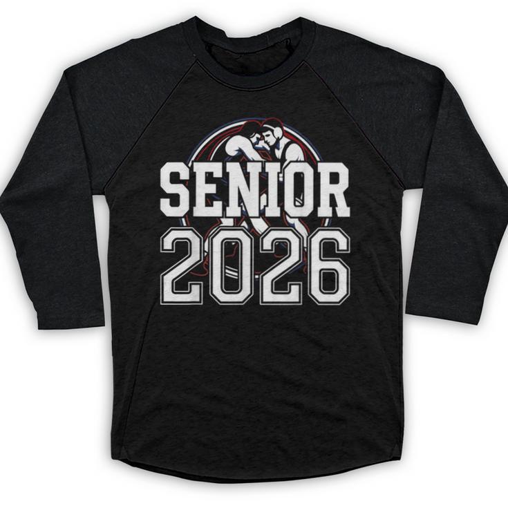 Senior 2026 Wrestling Class Of 2026 Wrestler Graduation Baseball Raglan Shirt
