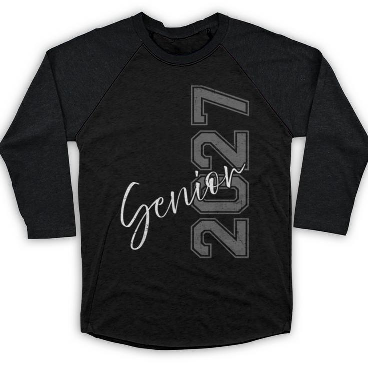 Senior 2027 Class Of 2027 Shirt Graduation Baseball Raglan Shirt