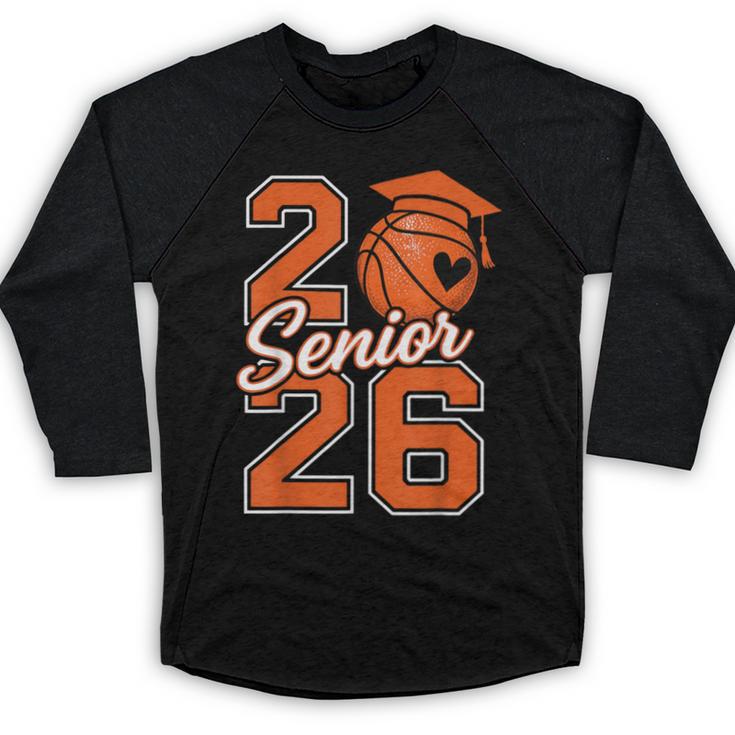 Senior Basketball Class Of 2026 Crew Basketball Graduation Baseball Raglan Shirt