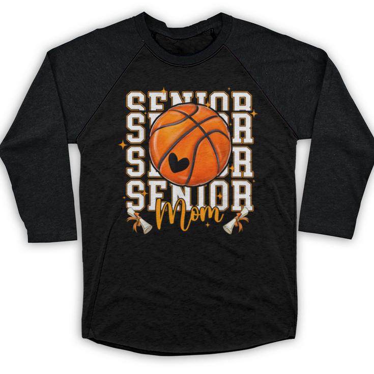 Senior Basketball Mom 2026 Basketball Graduation Baseball Raglan Shirt