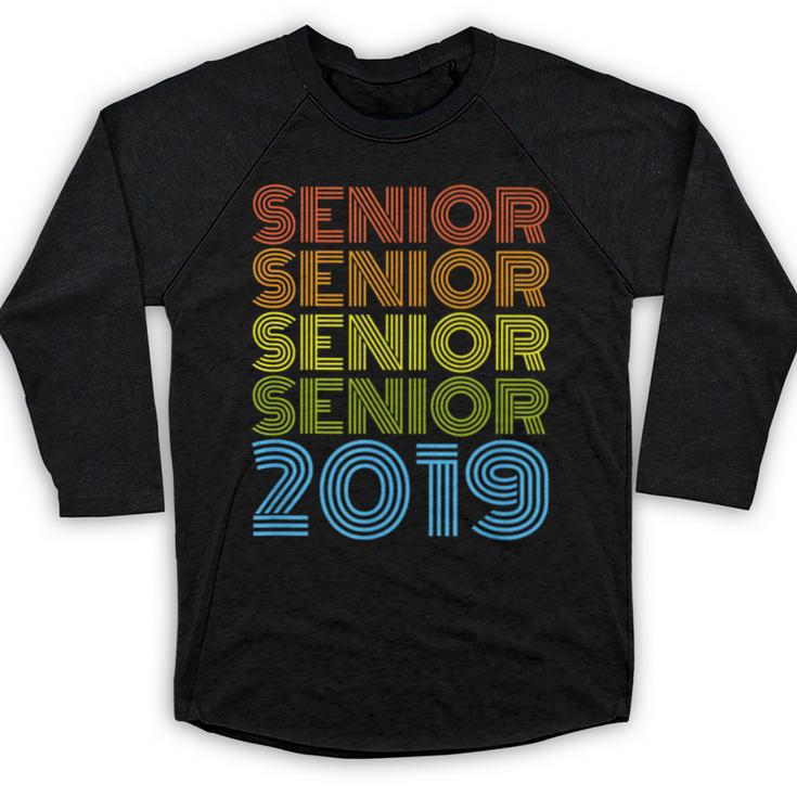SENIOR CLASS 2019 T SHIRT High School Graduation Baseball Raglan Shirt