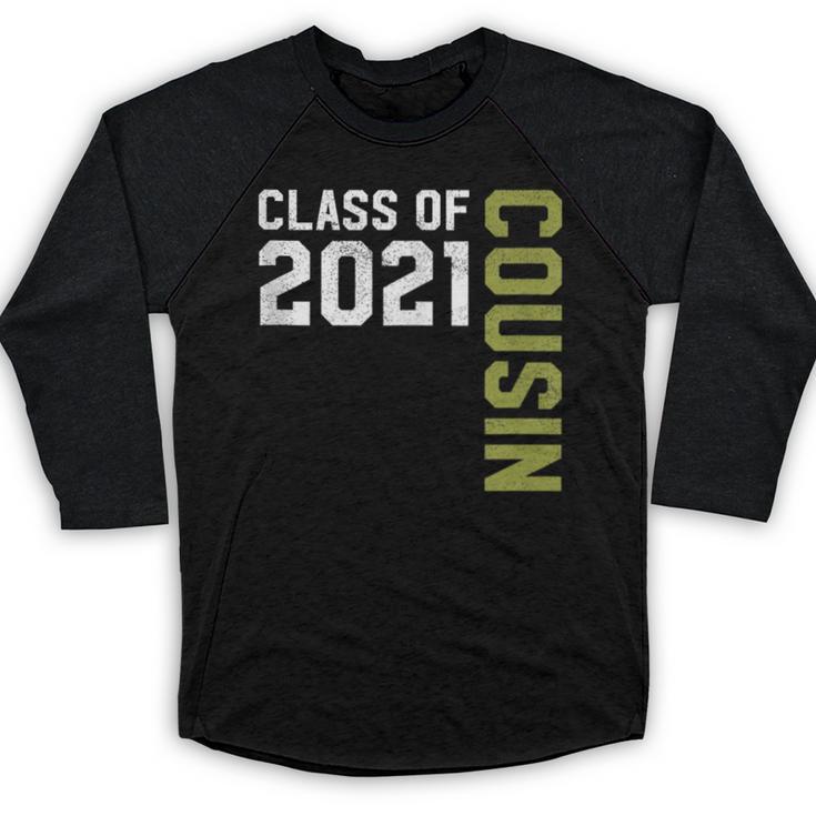 Senior Class Of 2021 Cousin Graduation Baseball Raglan Shirt