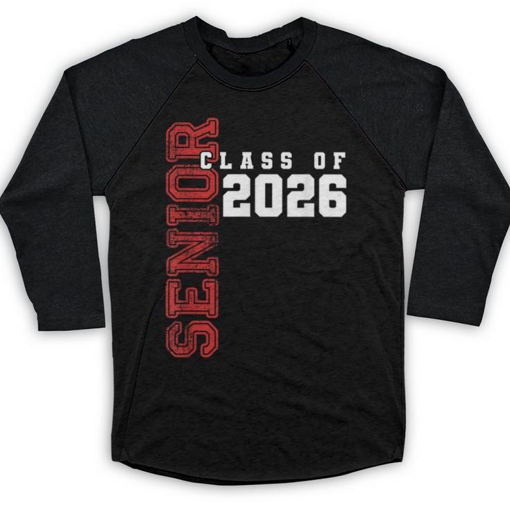 Senior Class Of 2026 Graduation Grad 26 Baseball Raglan Shirt