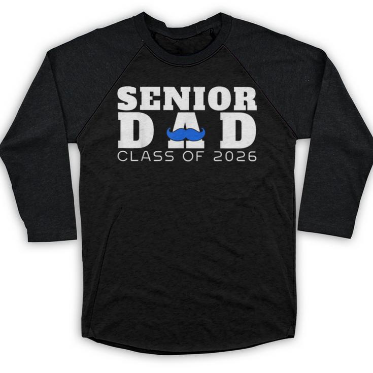 Senior Dad 2026 Class Of 2026 Graduation Baseball Raglan Shirt