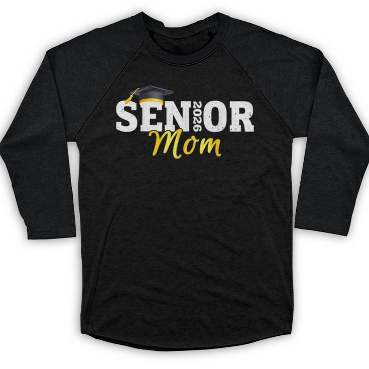 Senior Mom 2026 Class Of 2026 Graduation 26 Family Matching Baseball Raglan Shirt