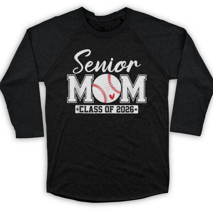 Senior Mom Class Of 2026 Baseball Mom Graduation Baseball Raglan Shirt