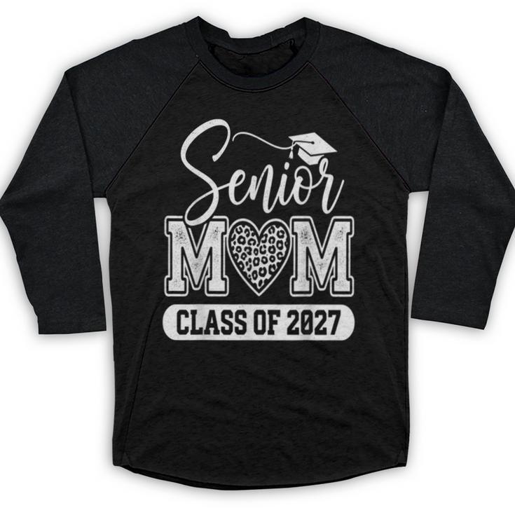 Senior Mom Class Of 2027 Senior Mama 2027 Graduation Baseball Raglan Shirt