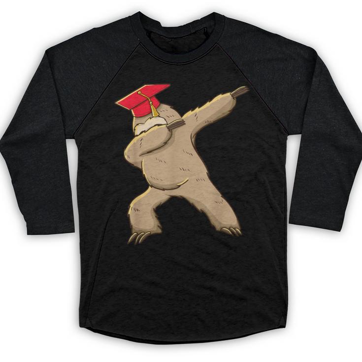 Sloth Dabbing Shirt Graduation Day Shirt See Ya Baseball Raglan Shirt