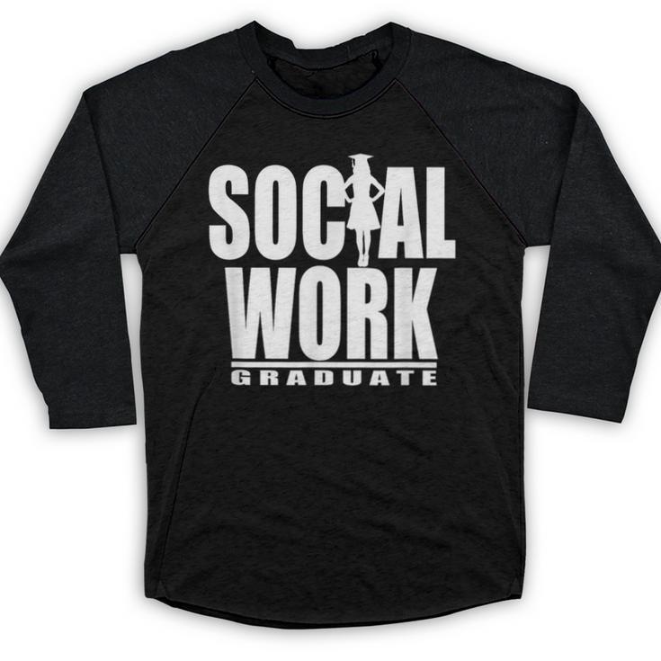 Social Work Graduate TShirt College Graduation Baseball Raglan Shirt
