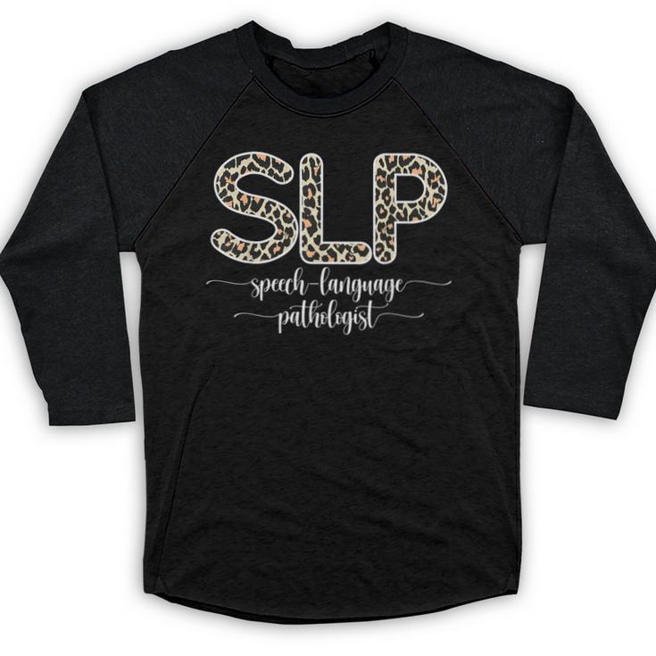 Speech Therapy Graduation For CCC-SLP Therapist Baseball Raglan Shirt