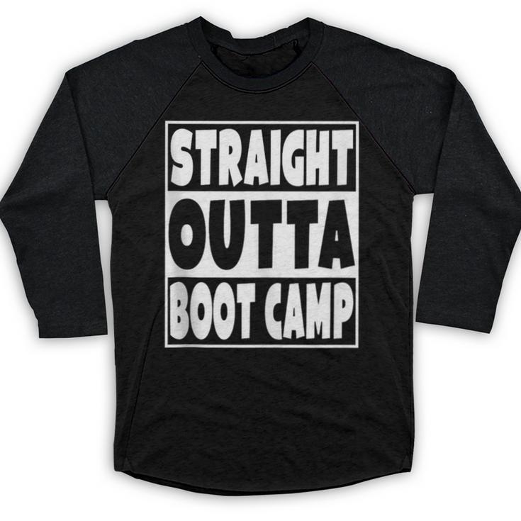 Straight Outta Boot Camp Military Basic Training Graduation Baseball Raglan Shirt