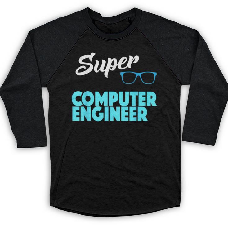 Super Computer Engineer New Job Graduation Baseball Raglan Shirt